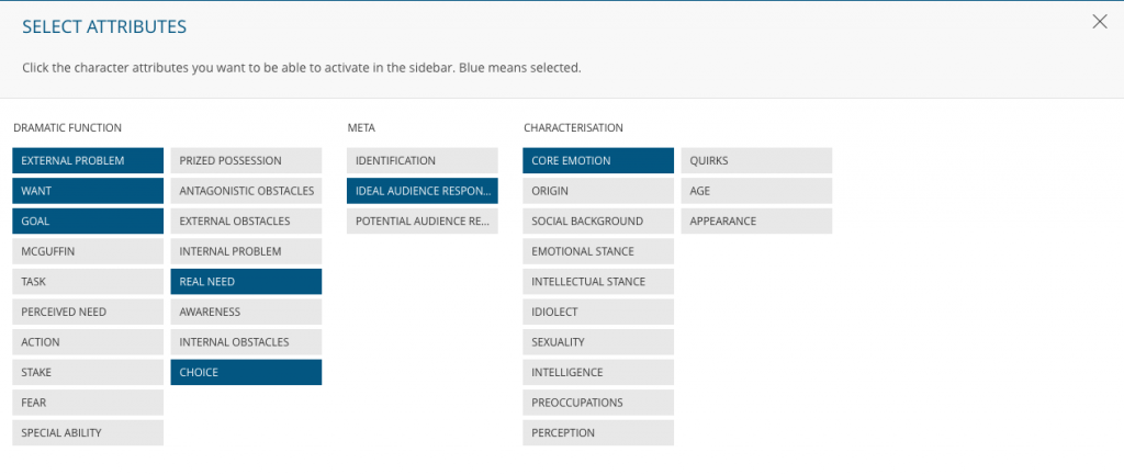 Select Attributes